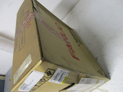 FANUC A06B-6127-H104 servo drive shipping box. New industrial automation part in original packaging.