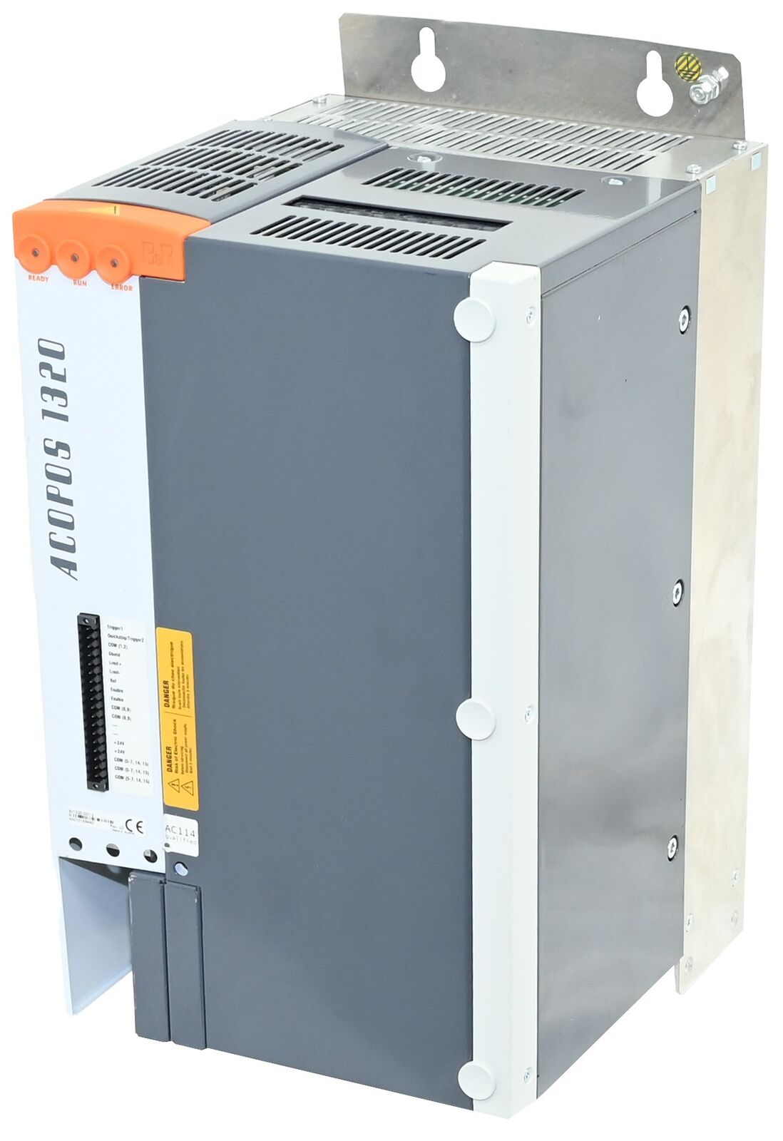 B&R ACOPOS 1320 Servo Motor, gray and white industrial automation component