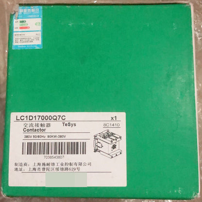 Schneider Electric LC1D17000Q7C Contactor on green box, 380V, 90KW, automation part.