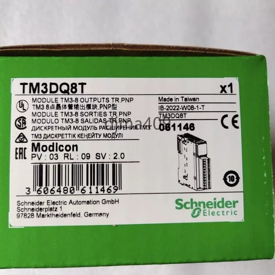 New Schneider TM3DQ8T PLC Module