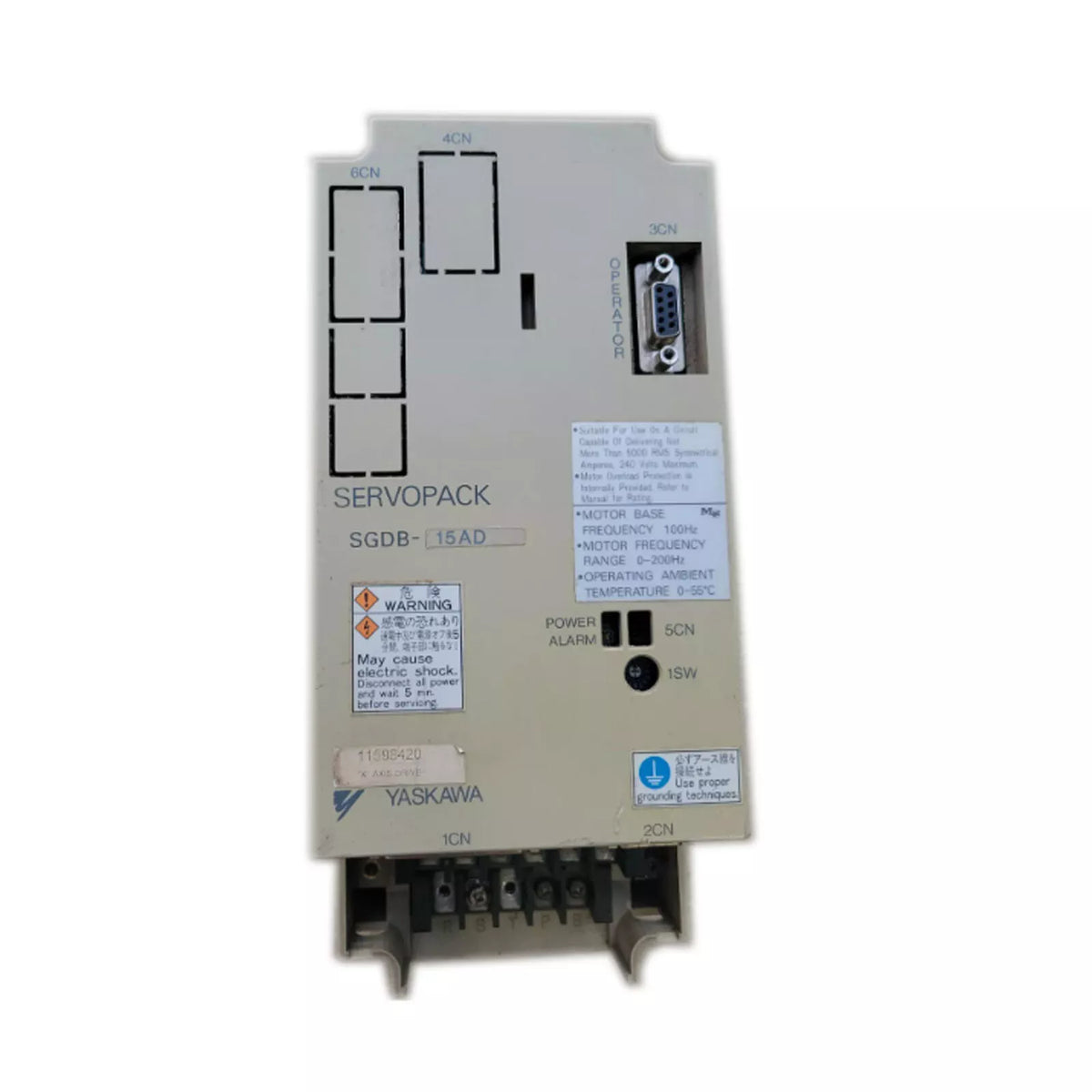 YASKAWA SGDB-15AD Servo Drive - Industrial automation part, new or refurbished available