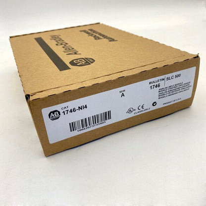 NEW Factory Sealed Allen-Bradley 1746-NI4 SER A SLC 500 Analog Input Module PLC