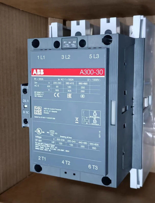 ABB A300-30 Contactor, Industrial Automation Component, 110V, 220V, 380-400V. Electrical part with UL Listed.