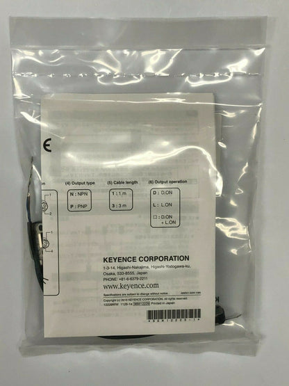 New Keyence PR-M51P3 Photoelectric Through Beam Sensor Heads Transmissive Cable