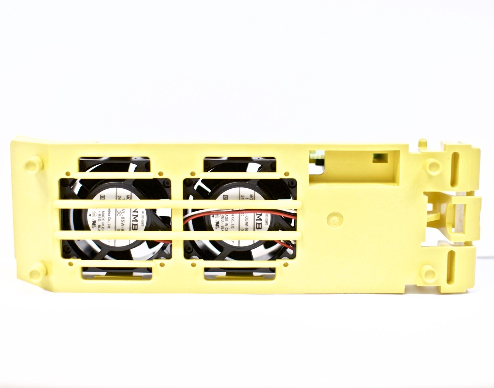 FANUC A02B-0303-C103 Fan Motor cooling fan system, yellow enclosure with two fans, NMB VL-05W-B.