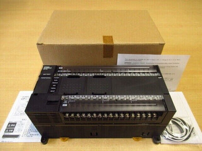 New Omron CP1L-M60DR-A PLC Module with Documentation, AC100-240V, Industrial Automation.