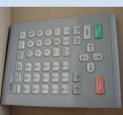 Mitsubishi compatible keypad KS-4MB911A/914A/915A, gray body with white keys, industrial automation.