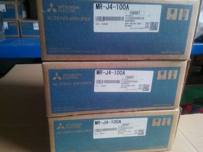 Mitsubishi MR-J4-100A Servo Drive boxes, new in box, AC Servo Amplifier. Product code: 1S6007.