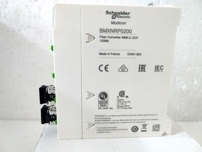 Schneider BMXNRP0200 Fiber Converter MM/LC 2CH 100Mb