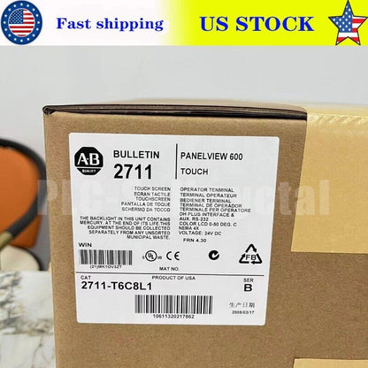 NEW 2711-T6C8L1 SER B Allen Bradley 5.5" Operator Interface Panelview 600 STOCK