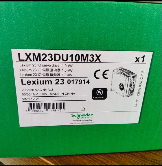 Schneider Electric LXM23DU10M3X servo drive, 1.0 kW, industrial automation part, new