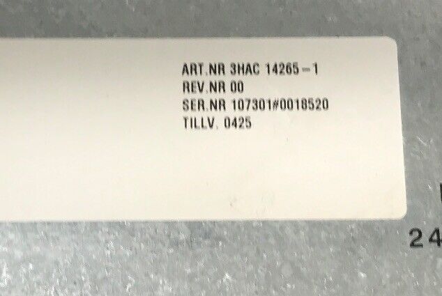 PLC | ABB | 3HAC14265-1 Robotic Power Supply SR92B130
