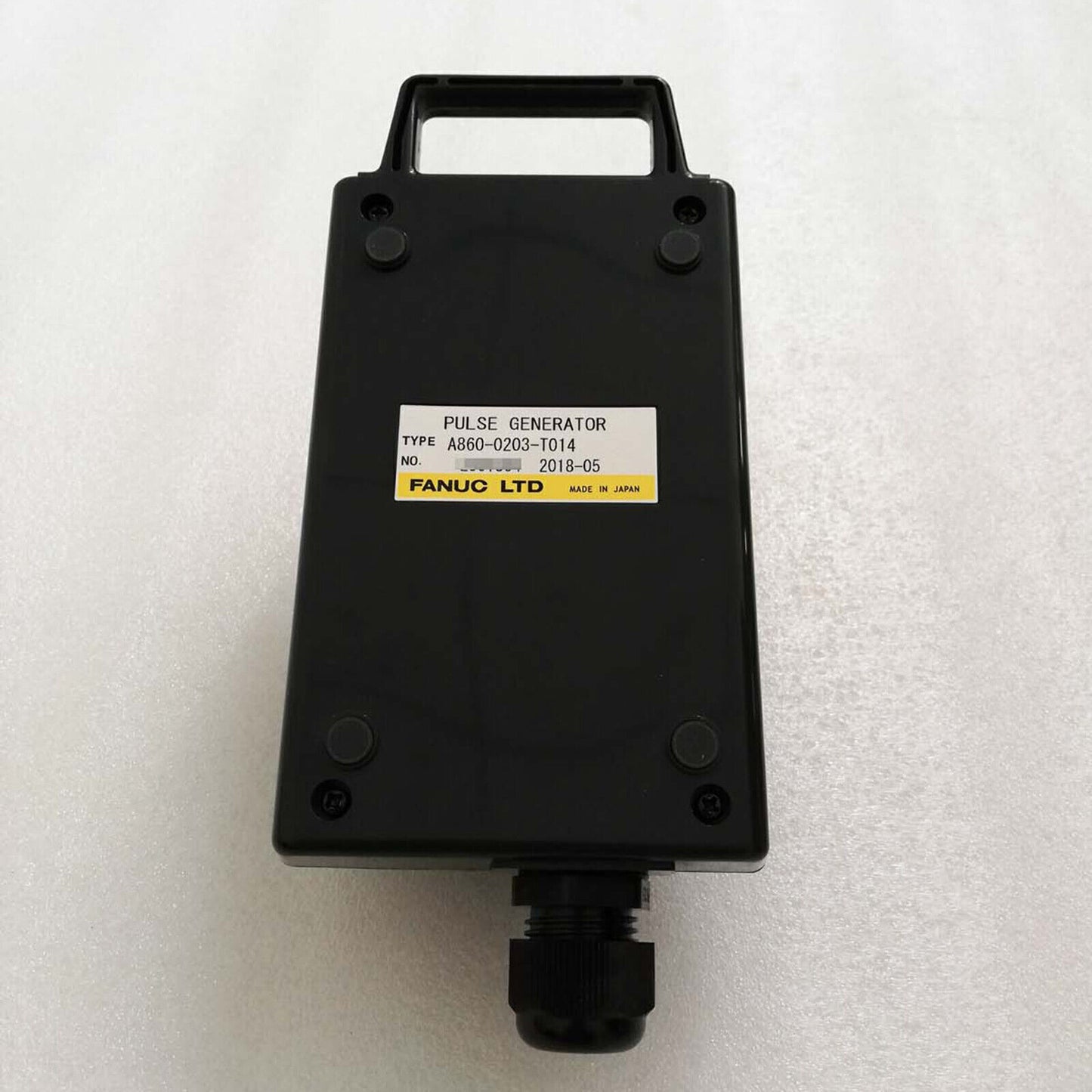 FANUC A860-0203-T014 Pulse Generator, black industrial control panel, Made in Japan, industrial automation part