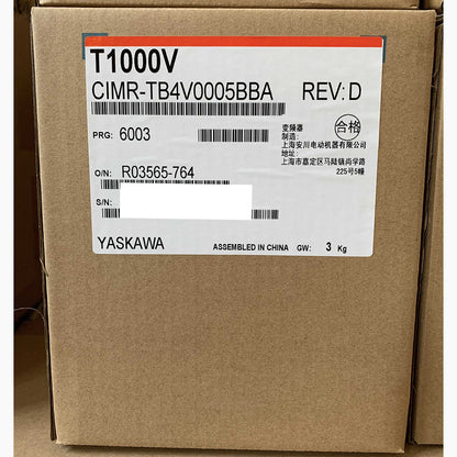 Yaskawa T1000V CIMR-TB4V0005BBA Inverter product label, new industrial automation parts for sale