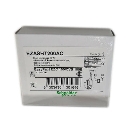 Schneider Electric EZASHT200AC Circuit Breaker, Shunt Trip Release, made in Thailand, CE certified