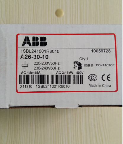HMI | ABB | A26-30-10  ABB AC contactors AC24V、110V、200V、220-230V Fast shipping