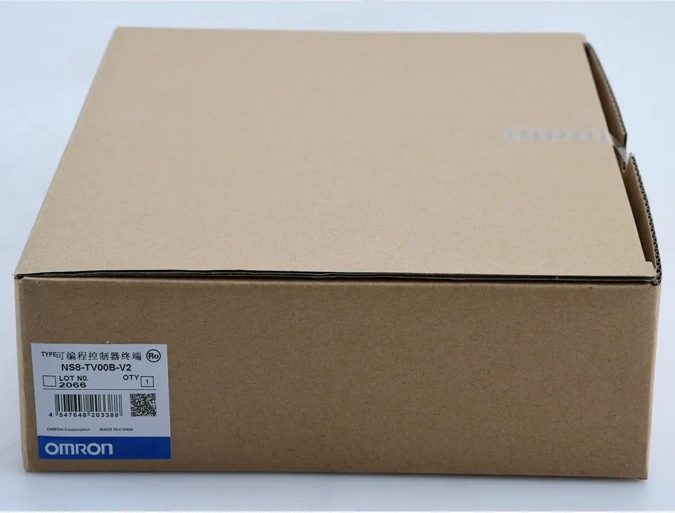 Omron NS8-TV00B-V2 Interactive Display in cardboard box.  PLC HMI panel. Made in China.