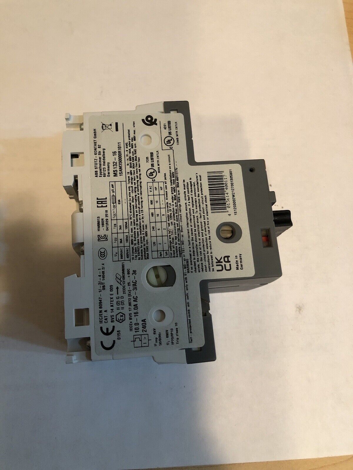 Motor | ABB | MS132-16 motor protective circuit-breakers ABB