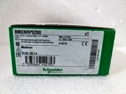 Schneider BMXNRP0200 Fiber Converter MM/LC 2CH 100Mb