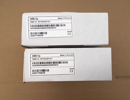 ABB FMBT-21 OPTION/SP KIT communication module boxes, Made in Romania, industrial automation part.