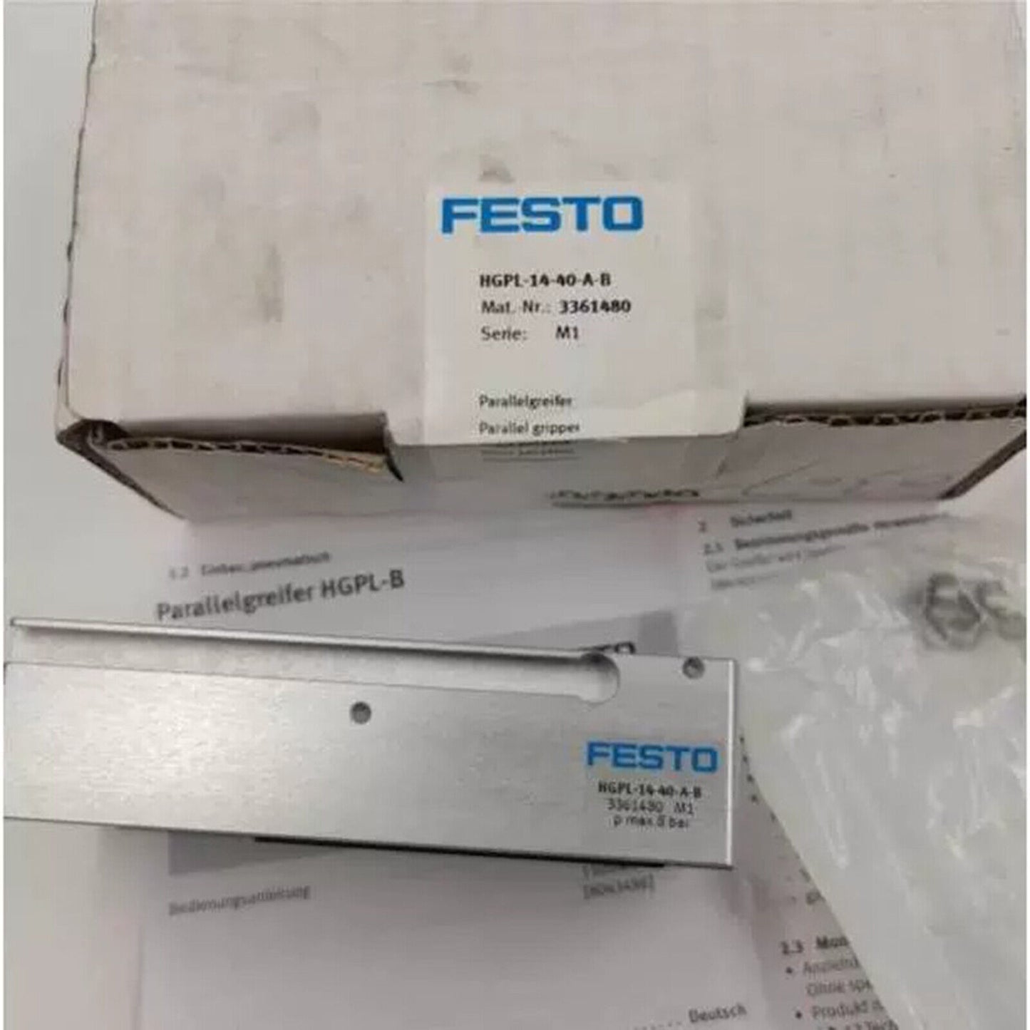 FESTO HGPL-14-40-A-B Cylinder Claw, industrial automation part, M1 series, 3361480, parallel gripper