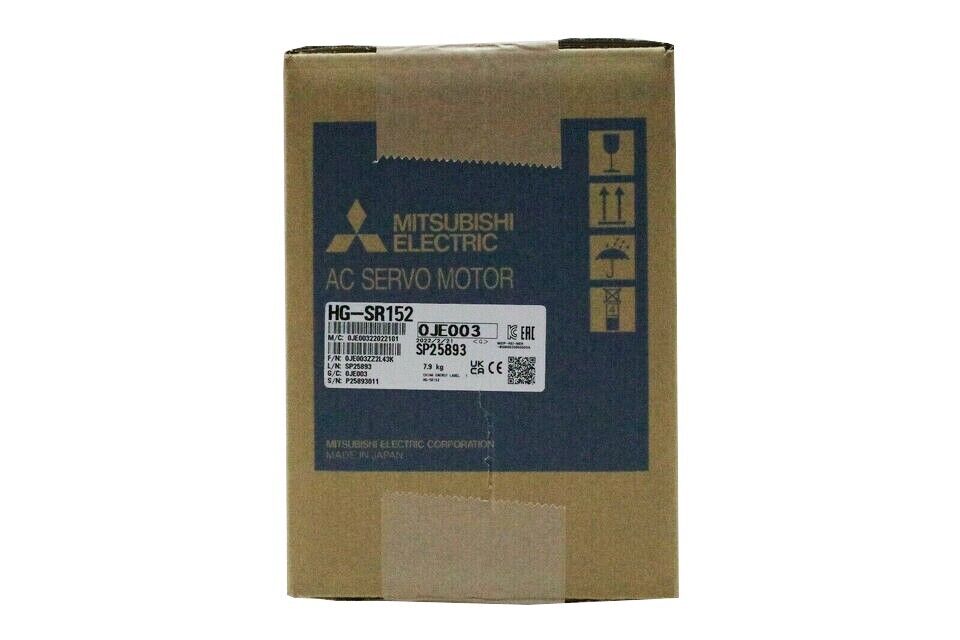 Mitsubishi HG-SR152 AC Servo Motor in packaging, new sealed product, industrial automation part