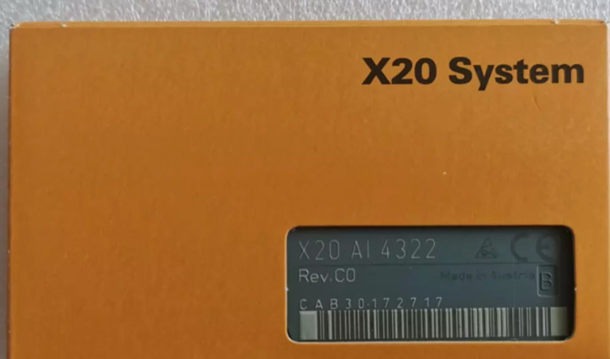 B&R X20 AI 4322 Analog Input Module, orange box, Made in Austria, PLC module