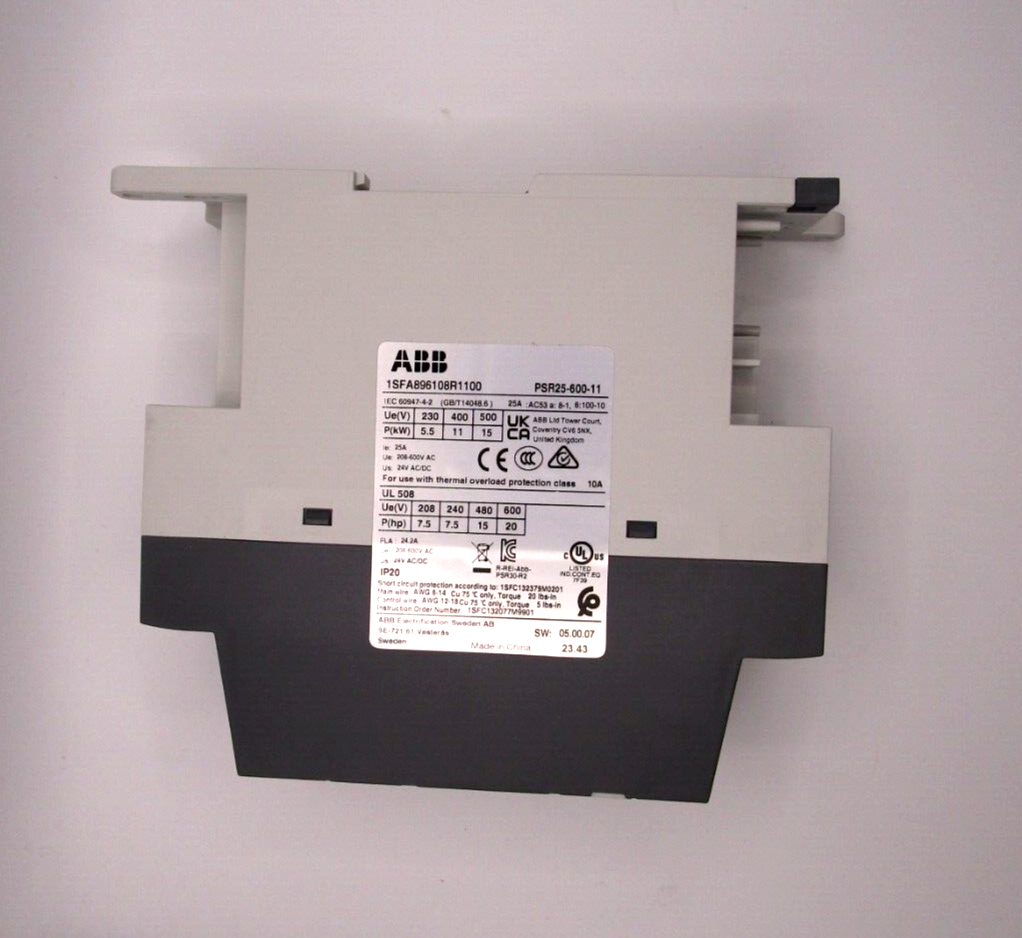 PLC | ABB | PSR25-600-11 Original Genuine ABB Soft Starter FAST SHIPPING