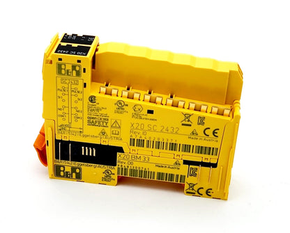 B&R X20SC2432 I/O Module, yellow housing, Made in Austria