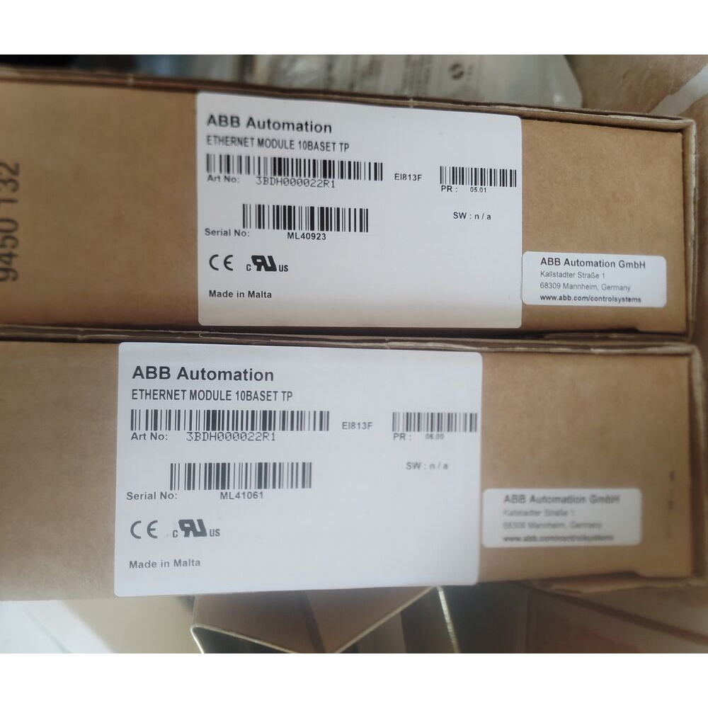 ABB Ethernet Module 10BASET TP 3BDH000022R1, New In Box. E1813F from Radwell International