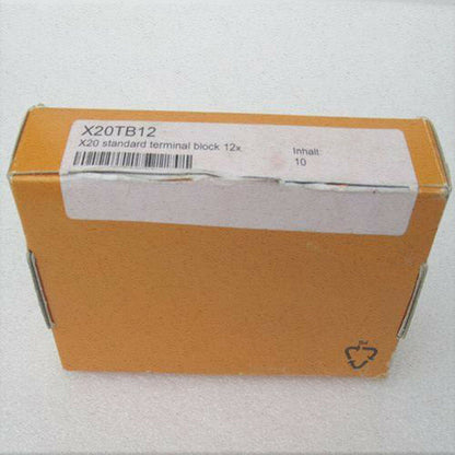 X20TB12 terminal block module in box. Includes 12 terminals and a quantity of 10.