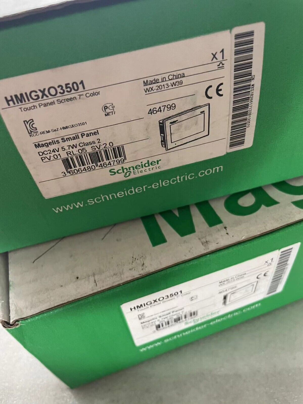 Schneider Electric HMIGXO3501 Touch Screen Panel, 7-inch Color Display, Made in China, Industrial Automation Parts