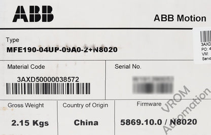PLC | ABB | MFE190-04UP-09A0-2+N8020 ABB MicroFlex e190