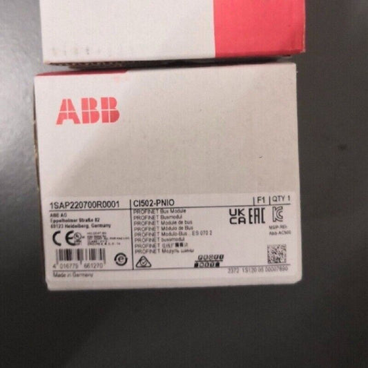ABB CI502-PNIO PROFINET Bus Module, Industrial Automation Part, 1SAP220700R0001, Made in Germany, PLC