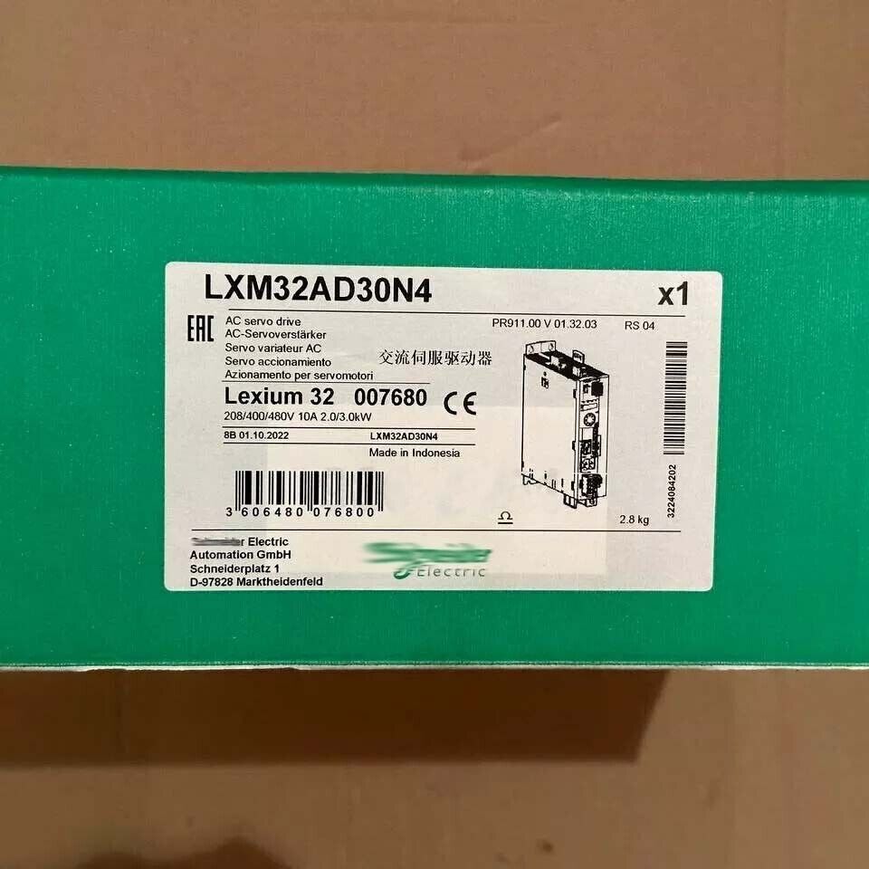 Schneider Electric LXM32AD30N4 servo drive, new sealed industrial automation part