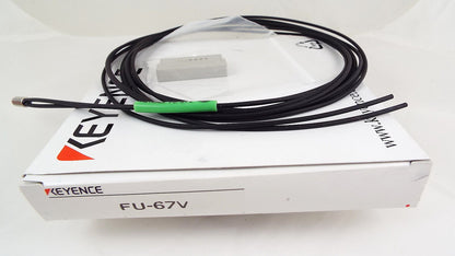 KEYENCE FU-67V Fiber Optic Sensor FU67V Fiber AMPLIFIER SENSOR CABLE New In Box