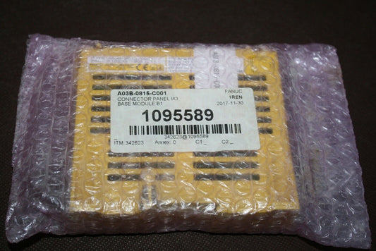 FANUC A03B-0815-C001 Connector Panel I/O, new industrial automation part, with label showing model number and product details