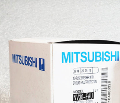 Mitsubishi NV30-FAU Circuit Breaker box, product packaging, PLC component, 3P 30A