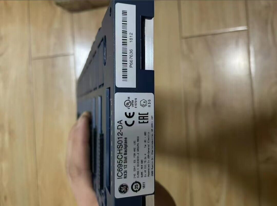 FANUC IC695CHS012-DA RX3i 12 Slot Backplane, industrial component, product detail, certifications.