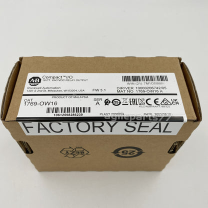 AB 1769-OW16 CompactLogix Relay Output Module New Factory Sealed 1769OW16 TX