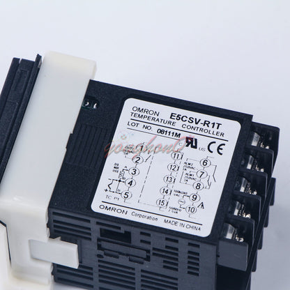 OMRON E5CSV-R1T temperature controller, multi-range model, with wiring diagram, NEW industrial automation part.