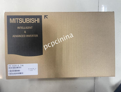 Mitsubishi FR-A520-0.75K Inverter box, Intelligent & Advanced Inverter, product specifications for industrial automation.