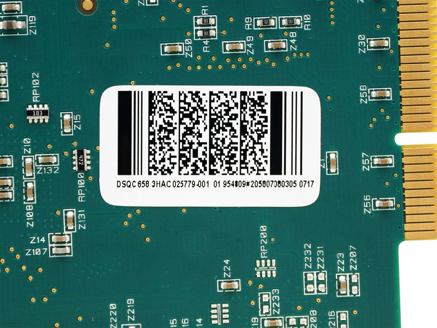 ABB DSQC 658 DeviceNet M/S Single Board with barcode, green PCB 3HAC025779-001