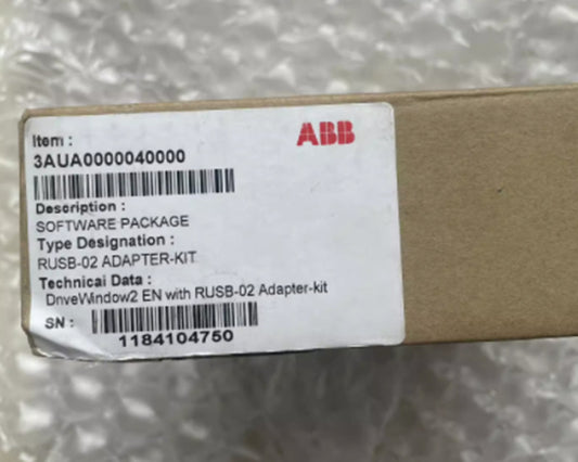 ABB RUSB-02 Adapter-Kit, PLC module for industrial automation, part number 3AUA0000040000