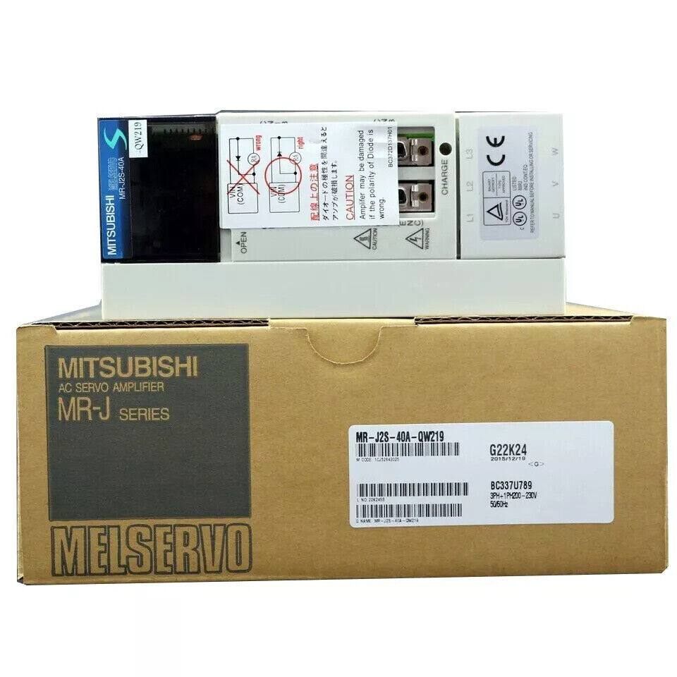 Mitsubishi MR-J2S-40A-QW219 AC Servo Drive in Box.  MELSERVO AC Servo Amplifier MR-J Series. New in box. Expedited ship.