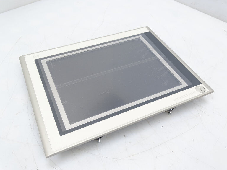 B&R 5AP920.1505-01 HMI front view with gray display screen and silver frame, industrial automation part.