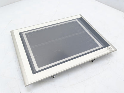 B&R 5AP920.1505-01 HMI front view with gray display screen and silver frame, industrial automation part.