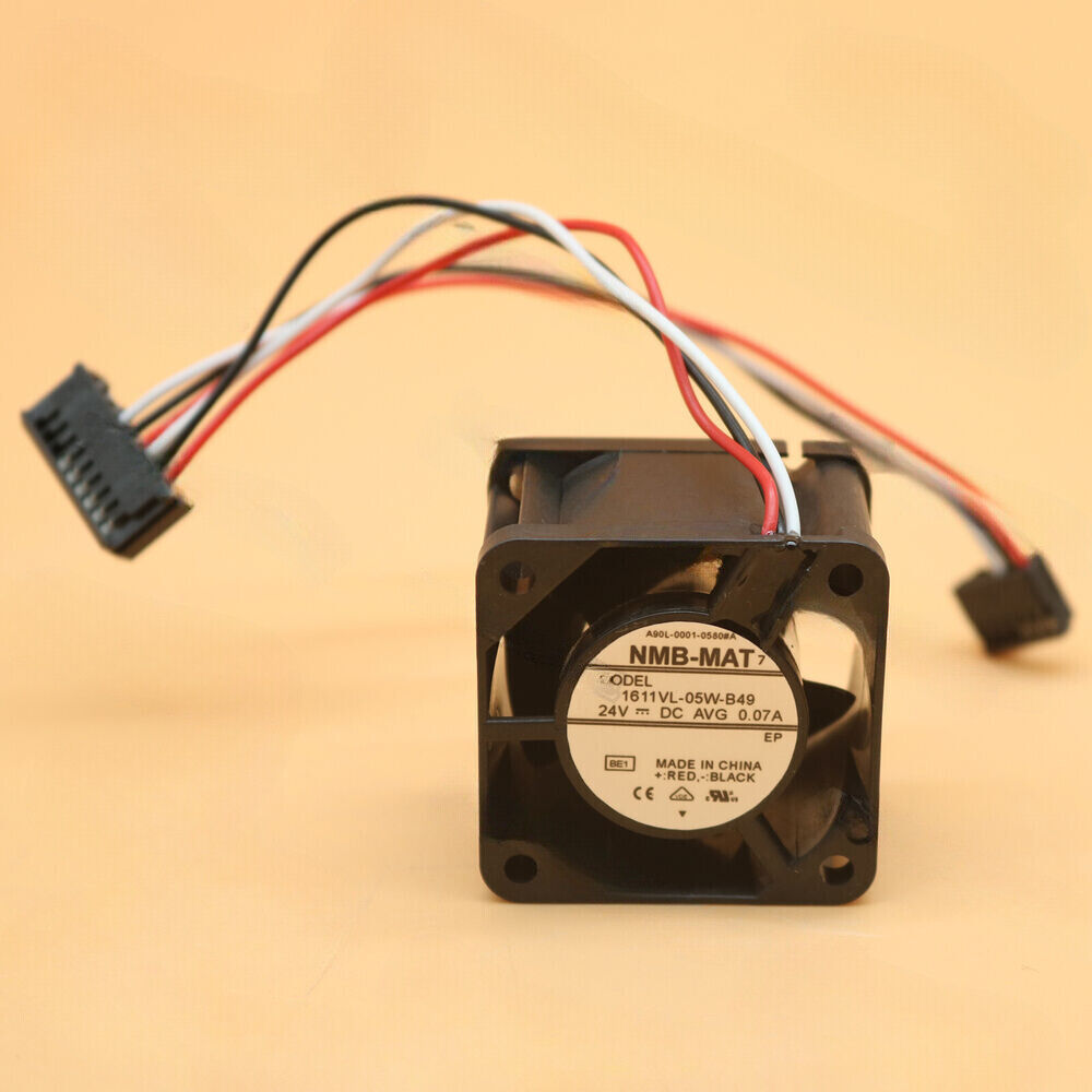 FANUC A90L-0001-0580#A system drive fan, black square with wires and connector. Model 1611VL-05W-B49