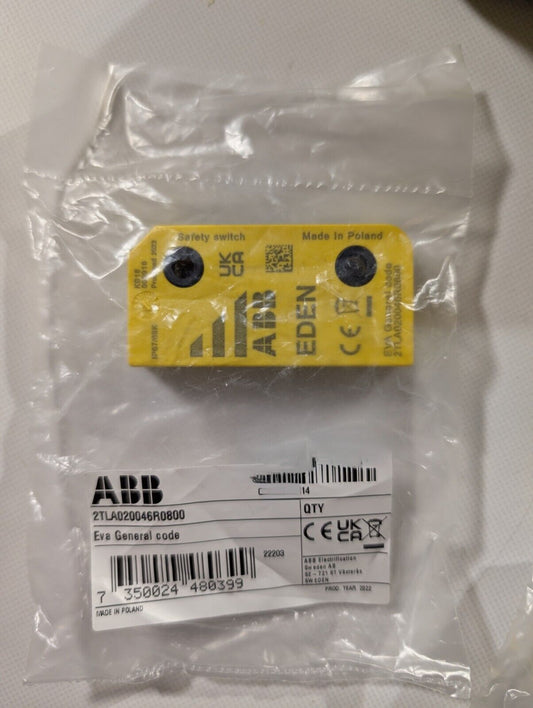 ABB EDEN Safety Switch PLC Module. New  product. Made in Poland. Part # 2TLA020046R0800. EVA General Code.