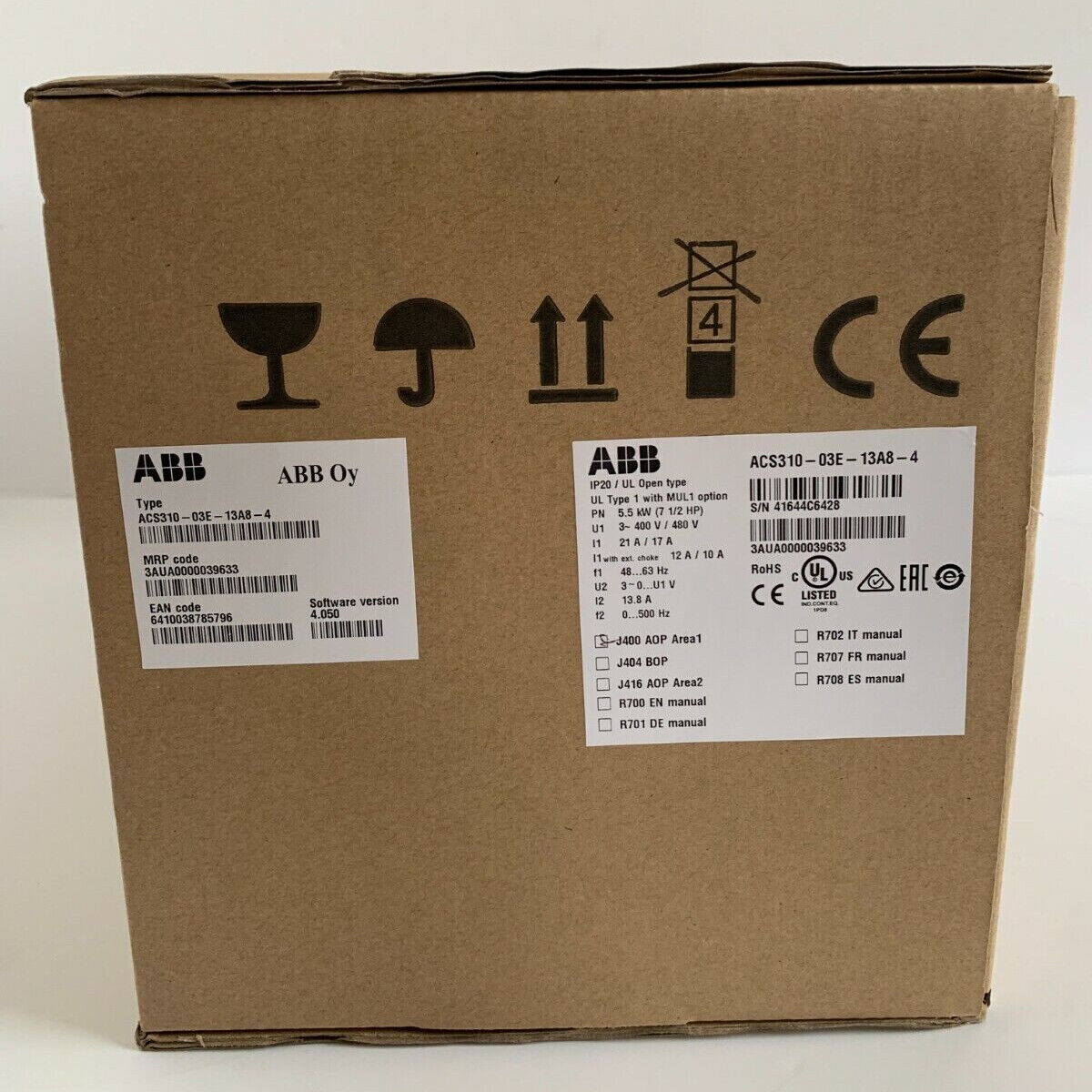 PLC | ABB | ACS310-03E-13A8-4 Inverter Drive New in Box Fast Shipping